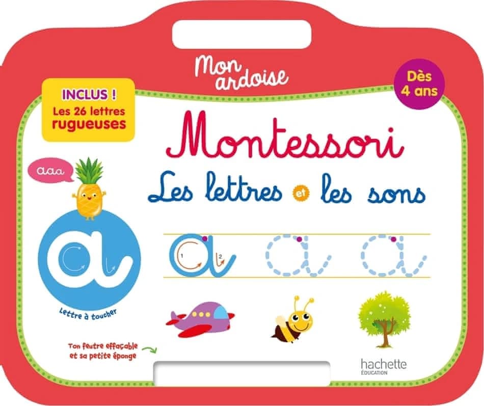 Mon ardoise Montessori ; les lettres et les sons