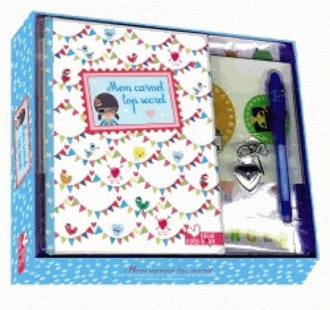 Joli carnet secret ; coffret avec accessoires