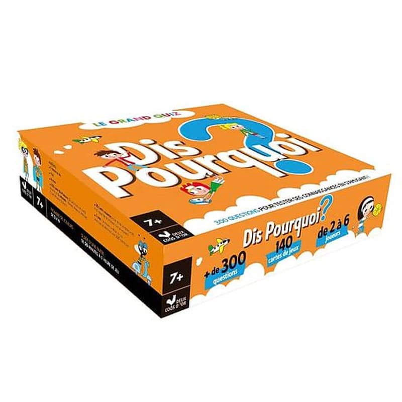 Le grand quiz Dis pourquoi ? - Avec 1 plateau de jeu, 1 dé, 6 pions et 140 cartes