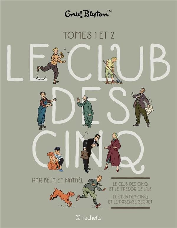 Coffret en deux volumes : Tome 1, Le club des cinq et le trésor de l'île ; Tome : 2, Le Club des Cinq