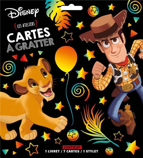 Cartes à gratter : les ateliers Disney : [carte à gratter]