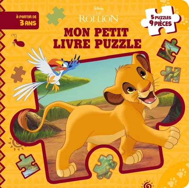 Le roi lion : 5 puzzles, 9 pièces : à partir de 3 ans
