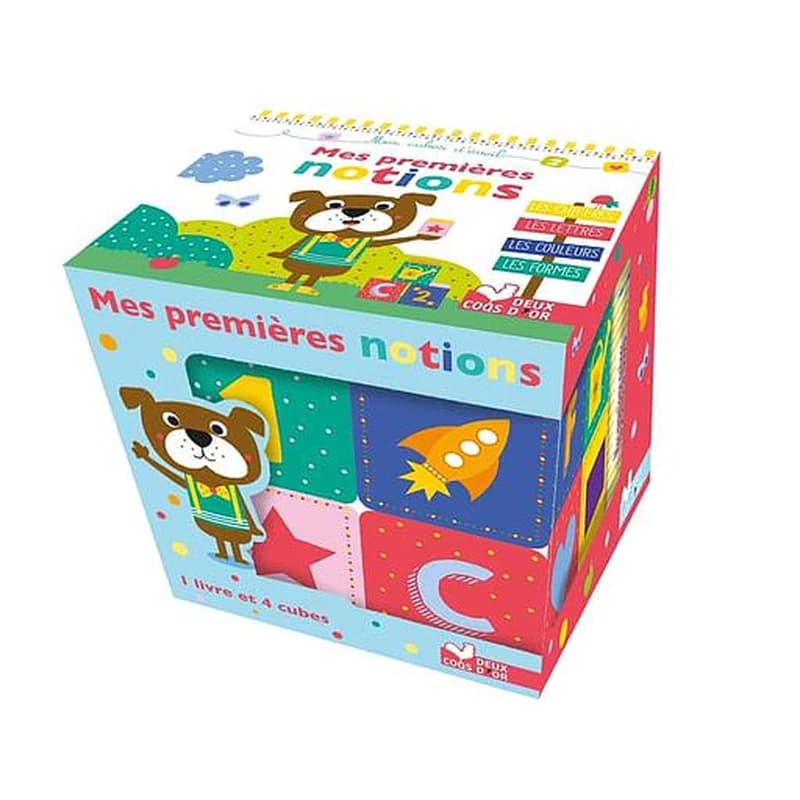 Mes premières notions - Coffret avec 1 livre et 4 cubes