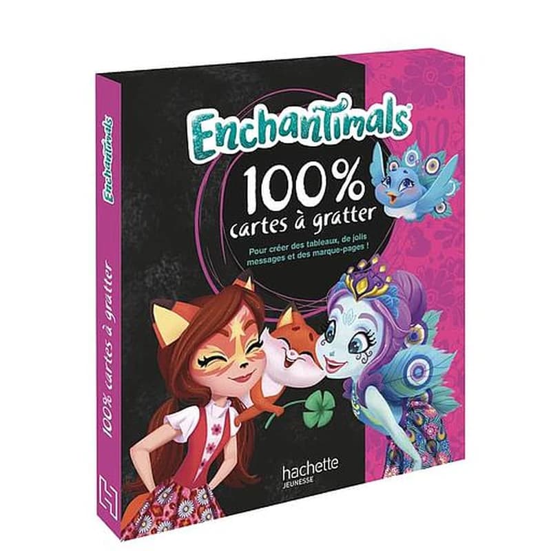 Enchantimals 100 % cartes à gratter - Avec 5 cartes, 5 jolis tableaux et 5 marque-pages