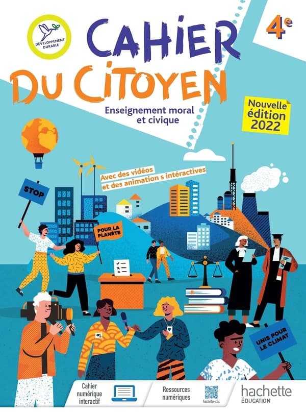 Cahier du citoyen : enseignement moral et civique ; 4e (édition 2022)
