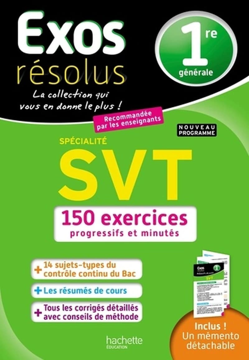 Exos résolus : spécialité SVT ; 1re