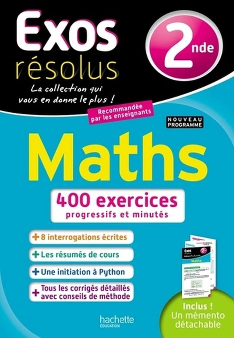 Exos résolus : maths ; 2nde
