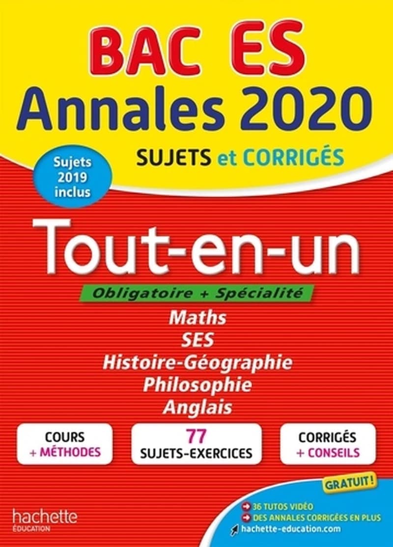 Tout-en-un Tle ES  - Sujets et corrigés