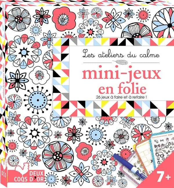 Les ateliers du calme : mini jeux ; mini boîte avec feutre veleda
