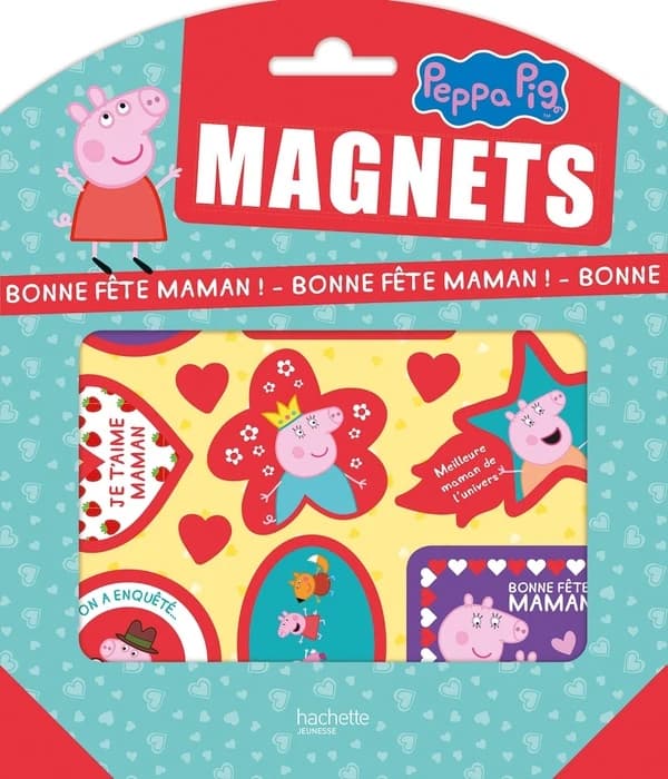 Magnets Peppa Pig : Bonne fête Maman ! : [Autocollant]
