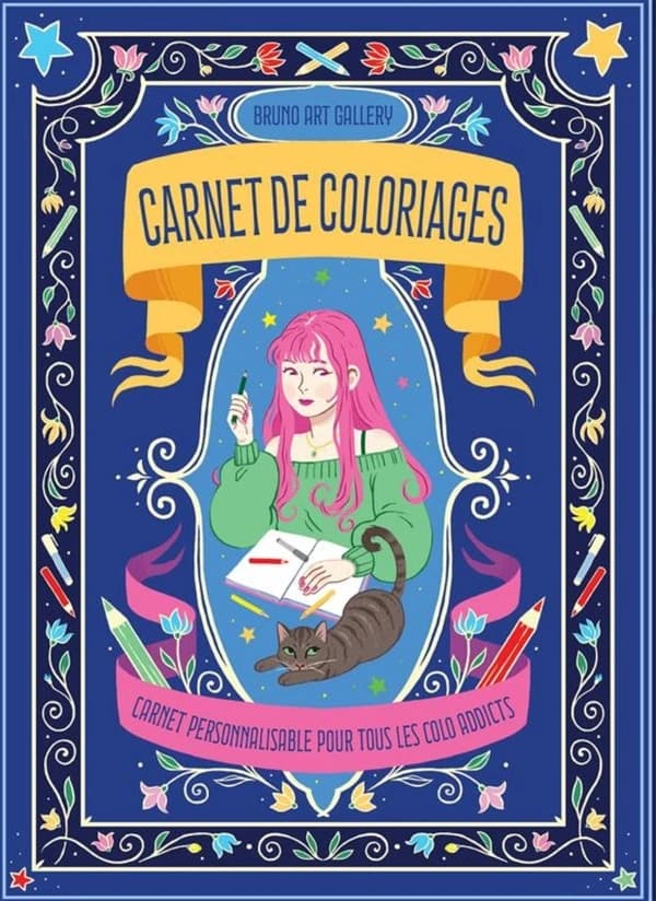 Carnet de coloriages : Carnet personnalisable pour tous les colo addicts