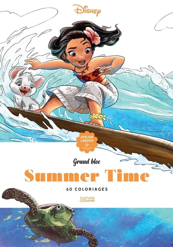 Summer time : grands blocs Art Thérapie : 60 coloriages : [Album à colorier]