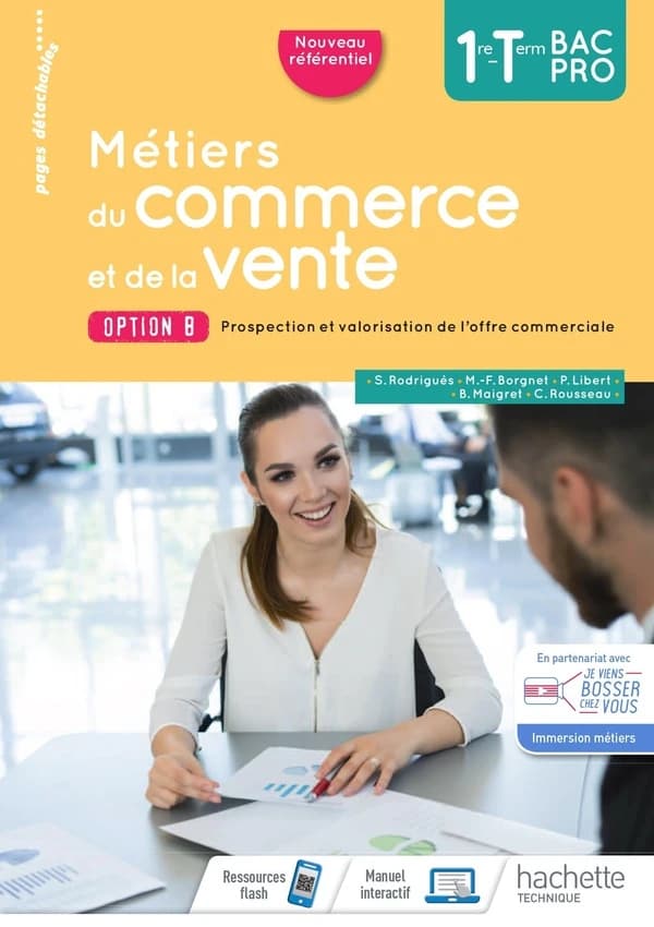 Métiers du commerce et de la vente option B 1re