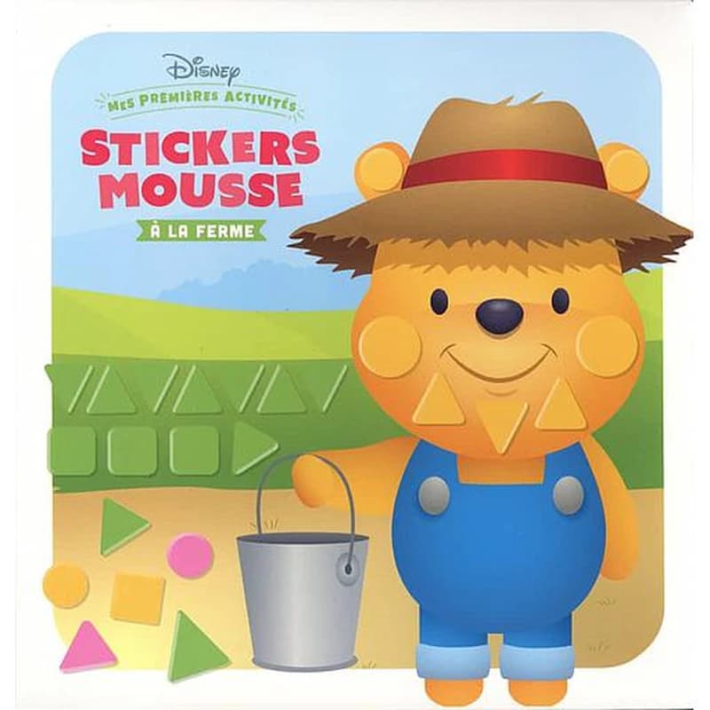 Stickers mousse à la ferme - Avec 6 grands tableaux et 168 stickers