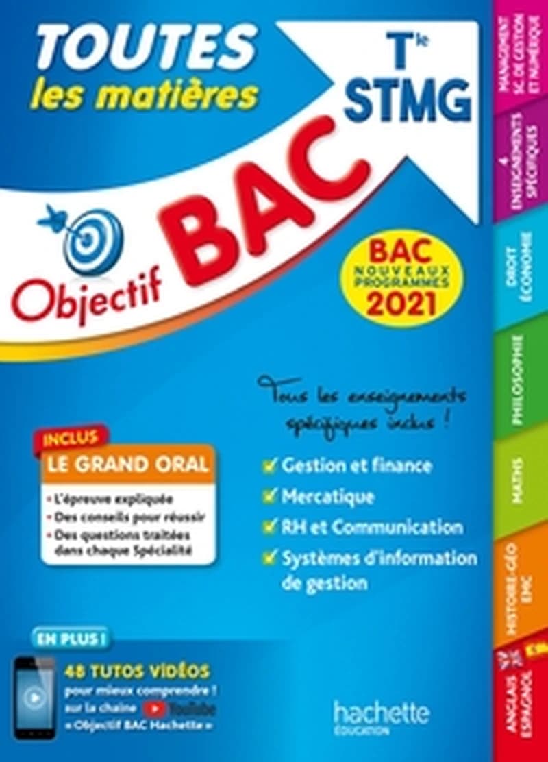 OBJECTIF BAC 2021 TOUTES LES MATIERES TERM STMG