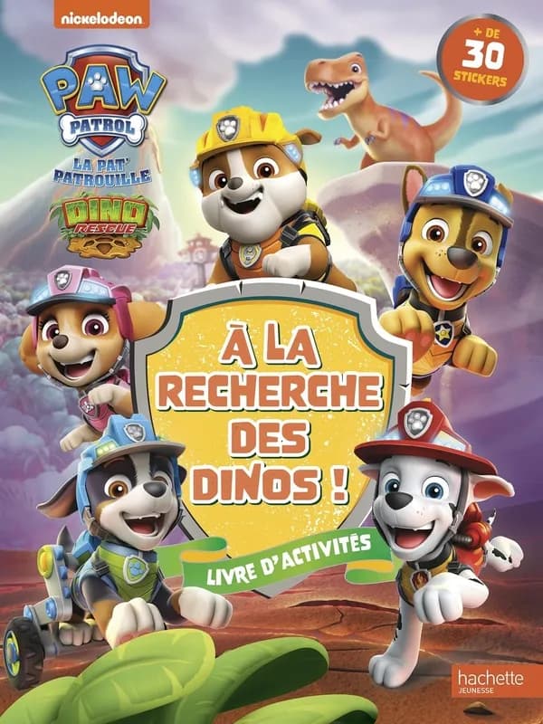 La Pat'Patrouille ; à la recherche des dinos ! livre d'activités