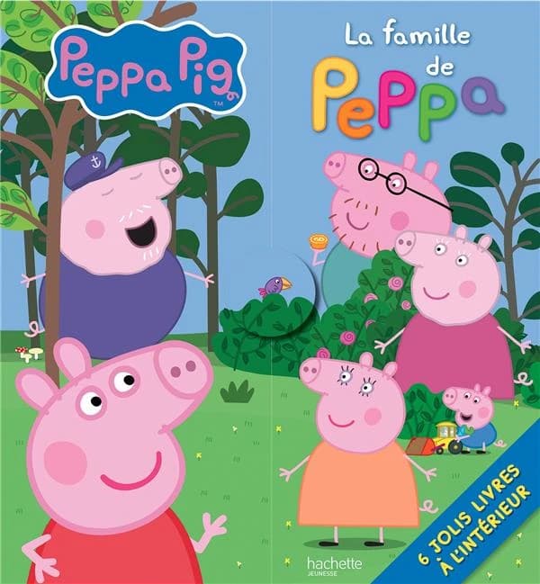 La famille de Peppa : 6 jolis livres à l'intérieur