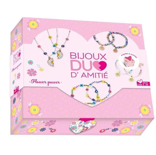Bijoux duo d'amitié : Flower power