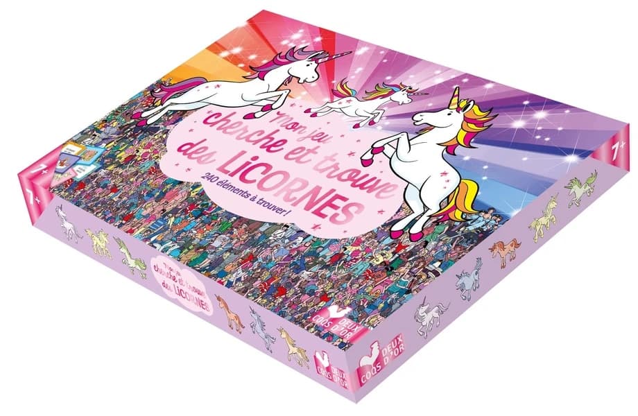 Cherche et trouve : mon jeu cherche et trouve des licornes