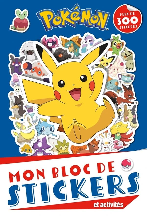 Mon bloc de stickers et activités : Pokémon : avec 200 stickers : [Autocollant]