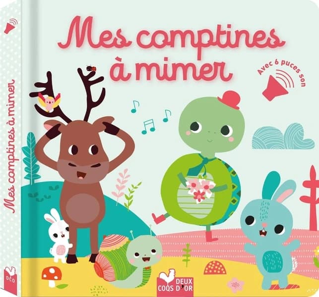 Mes comptines à mimer : avec 6 puces son