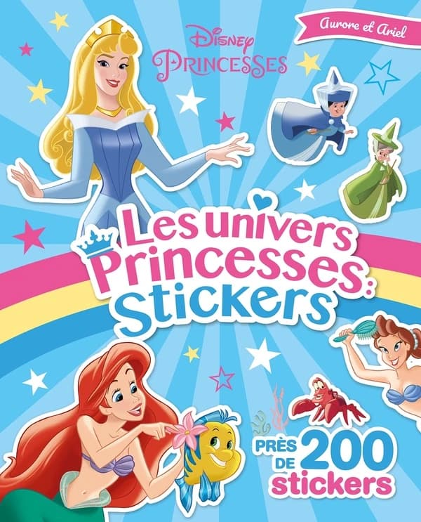 Les univers Princesses : stickers : Disney princesses : Ariel et Aurore : [Autocollant]