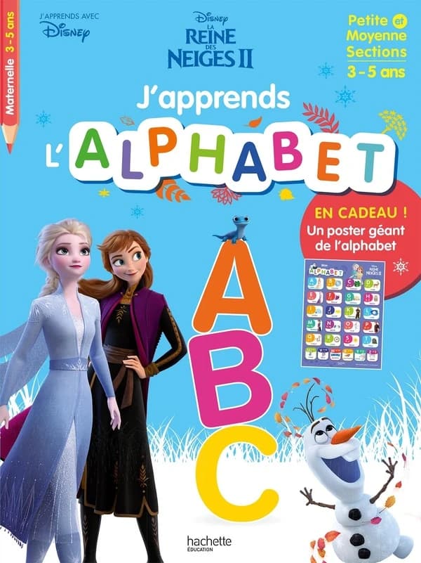 J'apprends l'alphabet avec la Reine des Neiges 2