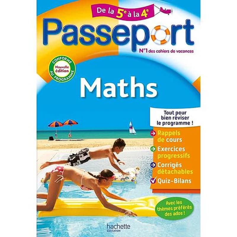 Passeport : maths ; de la 5e à la 4e