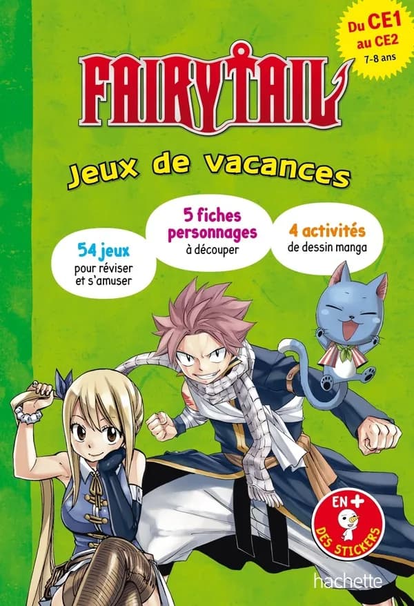 Fairy Tail ; jeux de vacances ; du CE1 au CE2