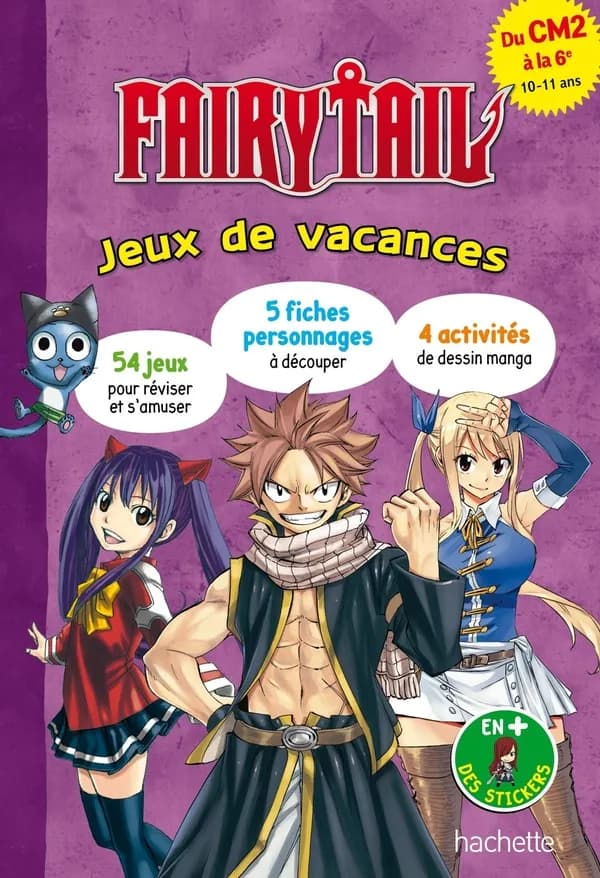 Fairy Tail ; jeux de vacances ; du CM2 à la 6e