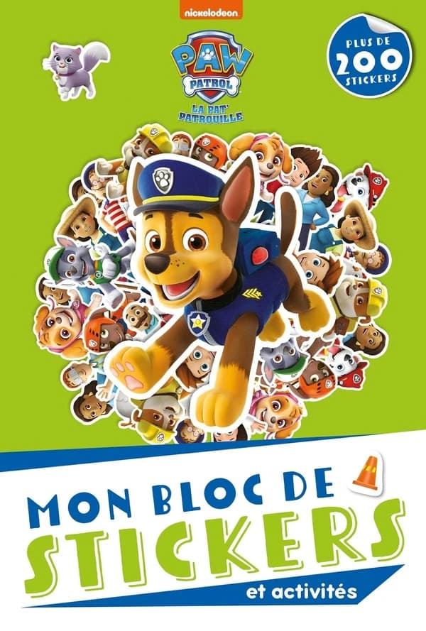 Mon bloc de stickers et activités : Pat' Patrouille : plus de 200 stickers : [Autocollant]