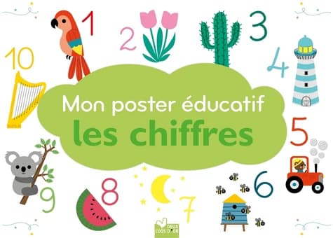 Mon poster éducatif : j'apprends les chiffres : [Panneau didactique]