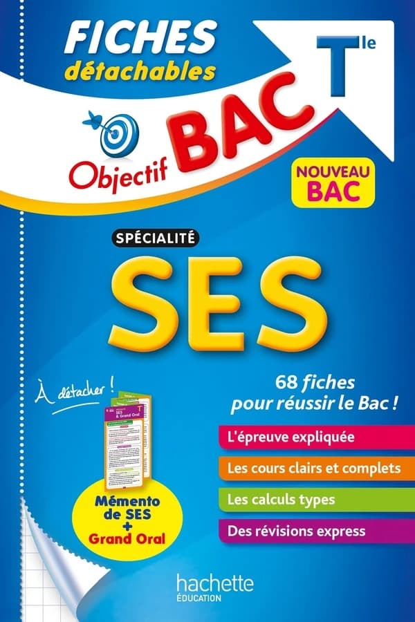 Objectif bac : spécialité SES ; terminale ; fiches détachables