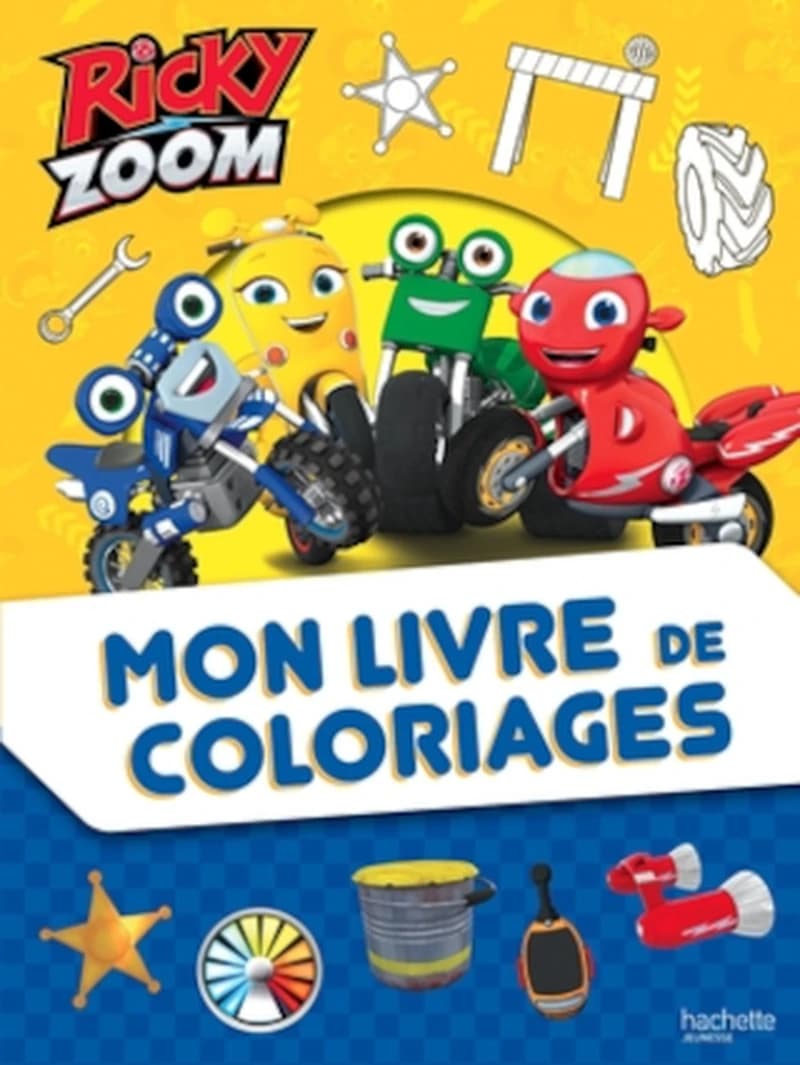 Mon livre de coloriages : Ricky Zoom : [Album à colorier]