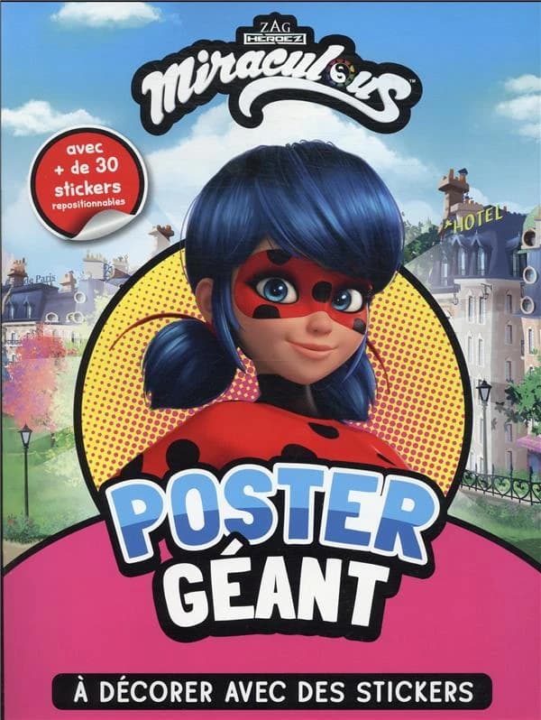 Poster géant à décorer : ZAG Heroez Miraculous : [Autocollant]
