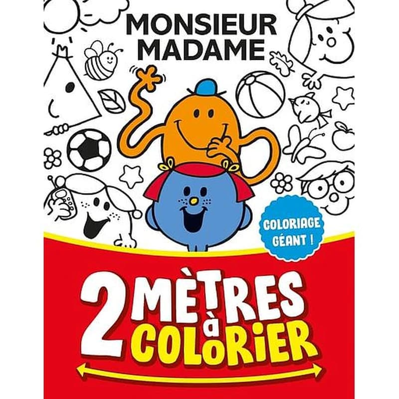 2 mètres à colorier : Monsieur Madame : coloriage géant! : [Album à colorier]