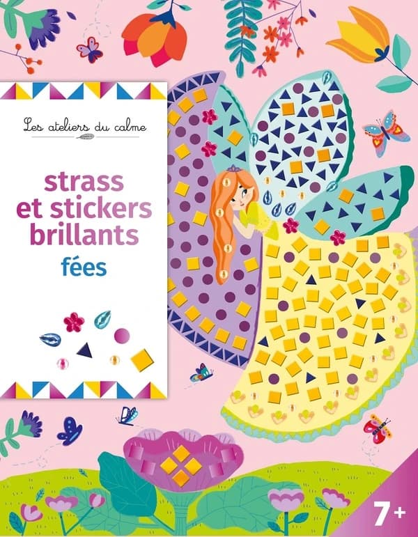 Strass et stickers brillants : fées : les ateliers du calme : [Autocollant]