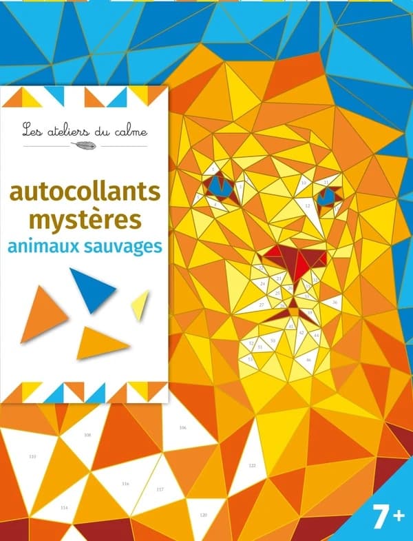 Autocollants mystères : animaux sauvages : [Album à colorier]