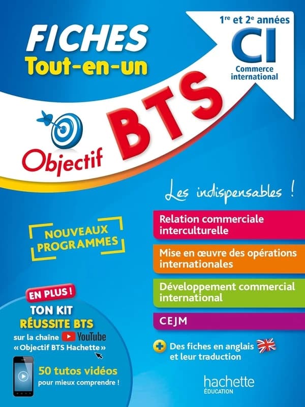 BTS CI : commerce international : fiches tout-en-un
