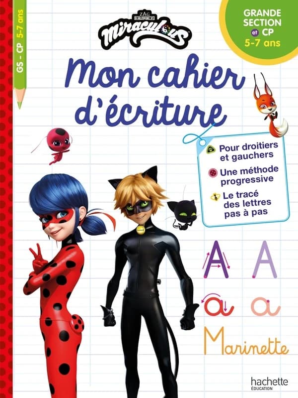 Miraculous ; mon cahier d'écriture