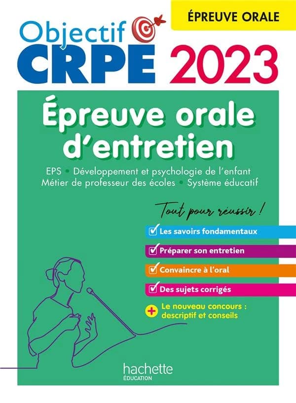 Épreuve orale d'entretien : 2023