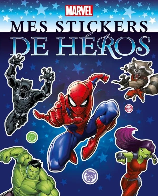 Mes stickers de héros : Marvel : [Album à colorier]