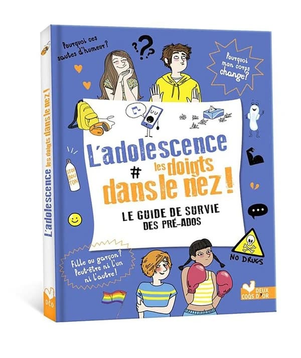 L'adolescence les doigts dans le nez : le guide de survie des pré-ados (Nouvelle éd.) Frédérique Corre-Montagu ; [illustrations] Astrid M.