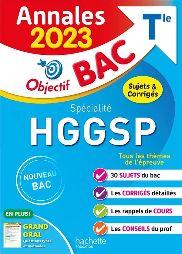 Annales bac ; sujets et corrigés : spécialité HGGSP ; terminale (édition 2023)