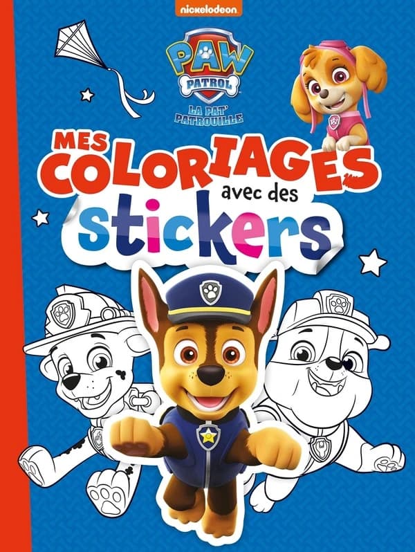 Mes coloriages avec des stickers : La Pat' Patrouille : [Album à colorier]