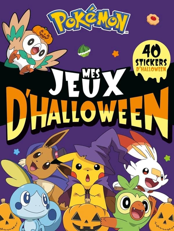 Pokémon : mes jeux d'Halloween : 40 stickers d'Halloween