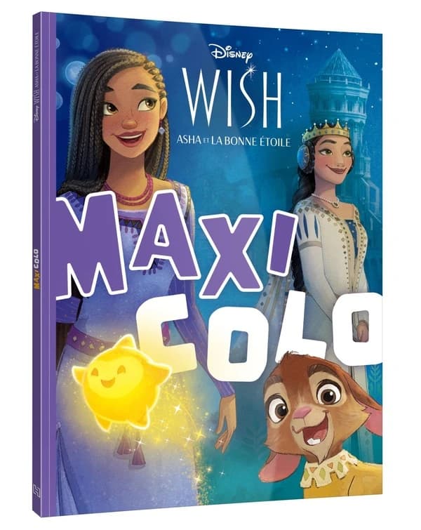 Maxi colo : Wish, Asha et la bonne étoile - Disney : [Album à colorier]