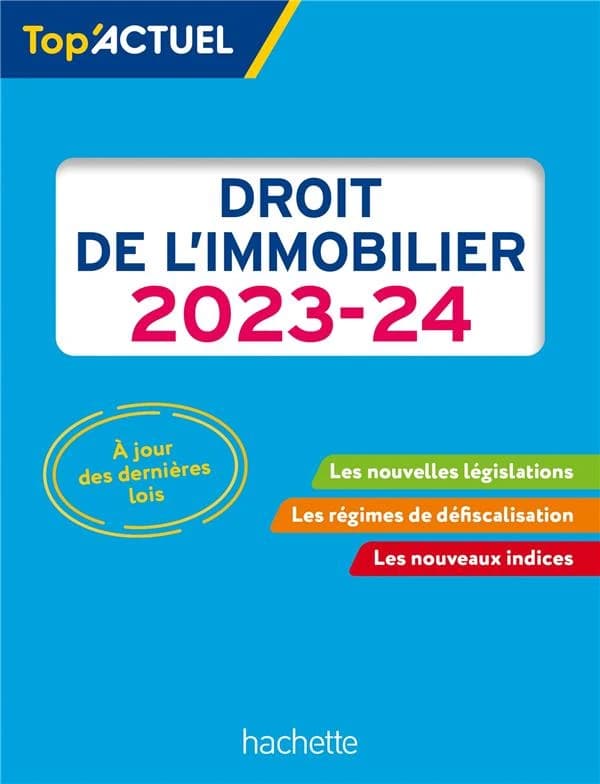 Droit de l'immobilier, 2023-24