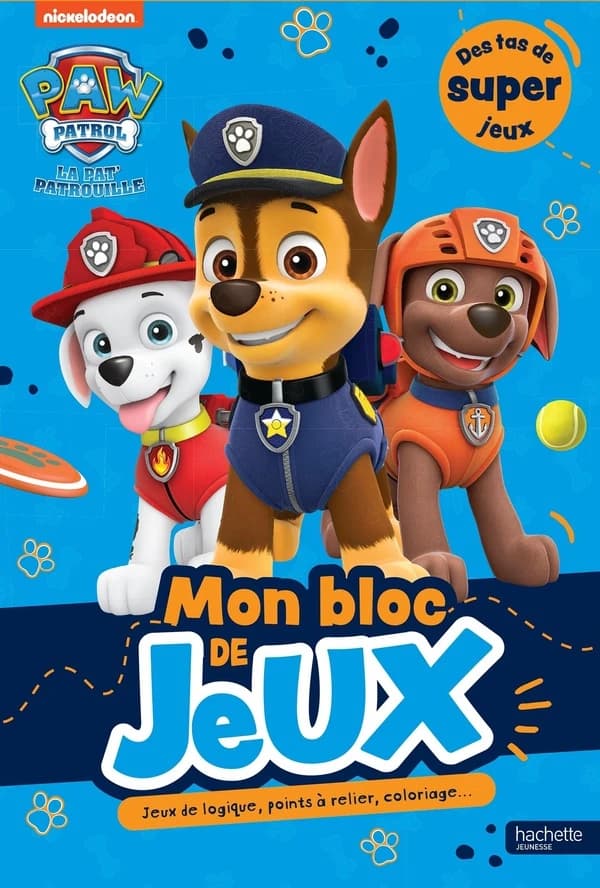 Mon bloc de jeux : Paw Patrol - La Pat' Patrouille : [Autocollant]