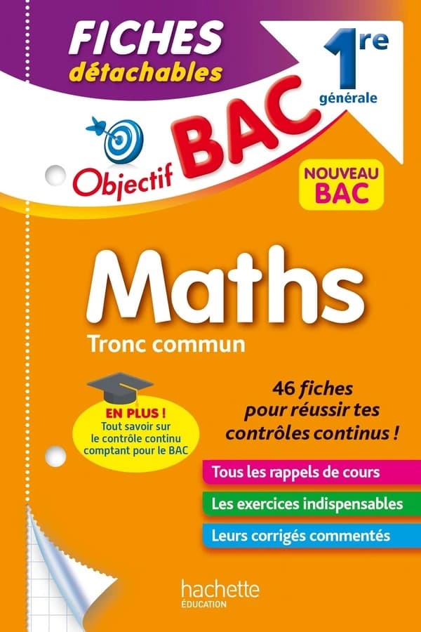 Maths 1re générale : Tronc commun